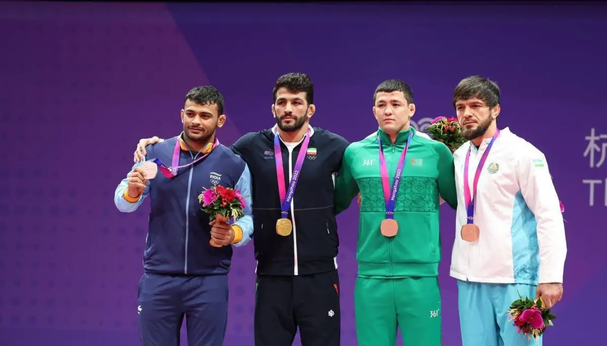 حسن یزدانی انتقام کبدی را از هند گرفت / غرش پلنگ جویبار در هانگژو 