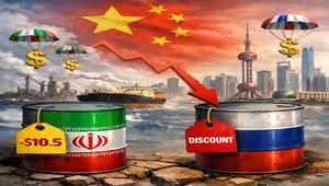 رقابت تخفیفی ایران و روسیه در بازار چین / نفت سبک ایران ۱۰.۵ دلار ارزان‌تر فروخته شد