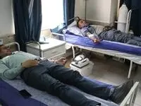 استقبال کارکنان شرکت فولاد هرمزگان از اهداى خون؛ اهدای زندگی