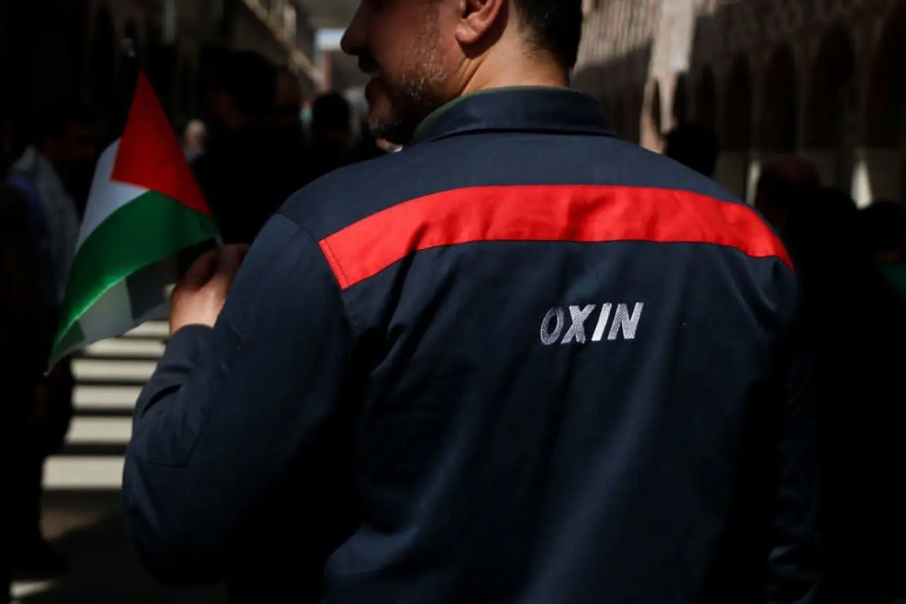 گزارش تصویری؛ حضور مدیرعامل و کارکنان شرکت فولاد اکسین خوزستان در راهپیمایی روز قدس
