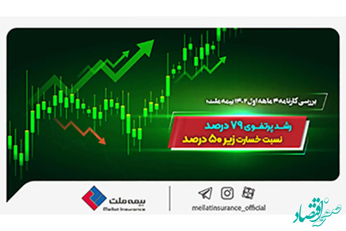 رشد پرتفوی ۷۹ درصد، نسبت خسارت زیر ۵۰ درصد