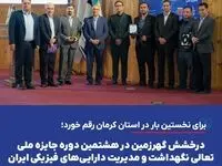 درخشش گهرزمین در هشتمین دوره جایزه ملی تعالی نگهداشت و مدیریت دارایی‌های فیزیکی ایران