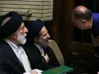 تصویری خاص از برادر رهبر انقلاب و این فرد معروف /این فرد هم آمد
