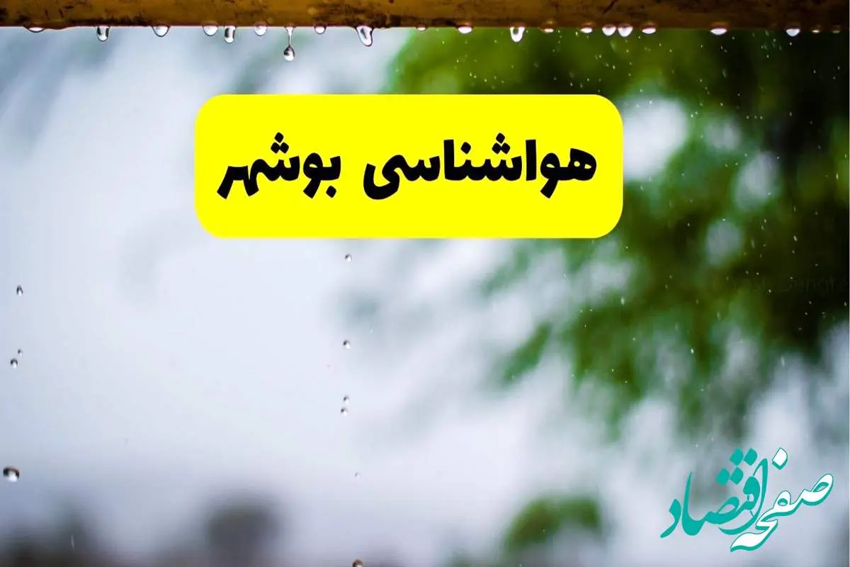 هواشناسی بوشهر شنبه ۲۷ اردیبهشت ۱۴۰۴ | پیش بینی وضعیت آب و هوا بوشهر فردا ۲۷ اردیبهشت ۱۴۰۴