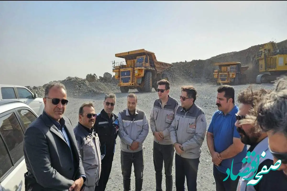 بازدید مدیرعامل شرکت اپال کانی پارس و سرپرست مدیریت عامل پارس فولاد سبزوار از معادن سنگان