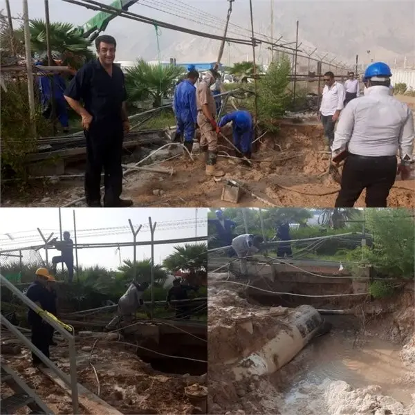 استمرار تولید در ۱۰۵٪ ظرفیت اسمی و کاری جهادی در گرمای طاقت فرسای عسلویه