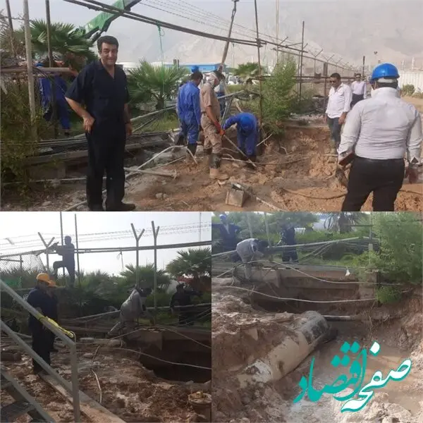 استمرار تولید در ۱۰۵٪ ظرفیت اسمی و کاری جهادی در گرمای طاقت فرسای عسلویه