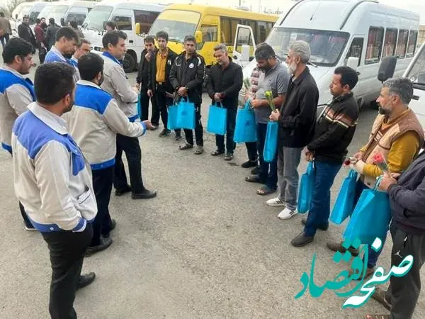 تقدیر از رانندگان شرکت فولاد امیرکبیر کاشان به مناسبت روز حمل و نقل
