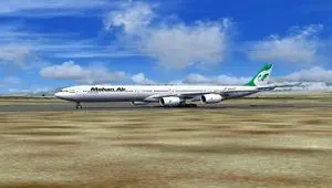 توقف موقت پرواز ماهان در شیراز به دلیل کاهش دید در دبی