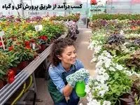 کسب درآمد از طریق پرورش گل و گیاه