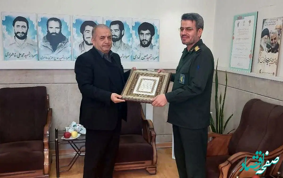 دیدار مدیرعامل ذوب آهن اصفهان با فرمانده سپاه لنجان