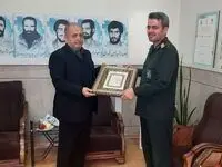 دیدار مدیرعامل ذوب آهن اصفهان با فرمانده سپاه لنجان