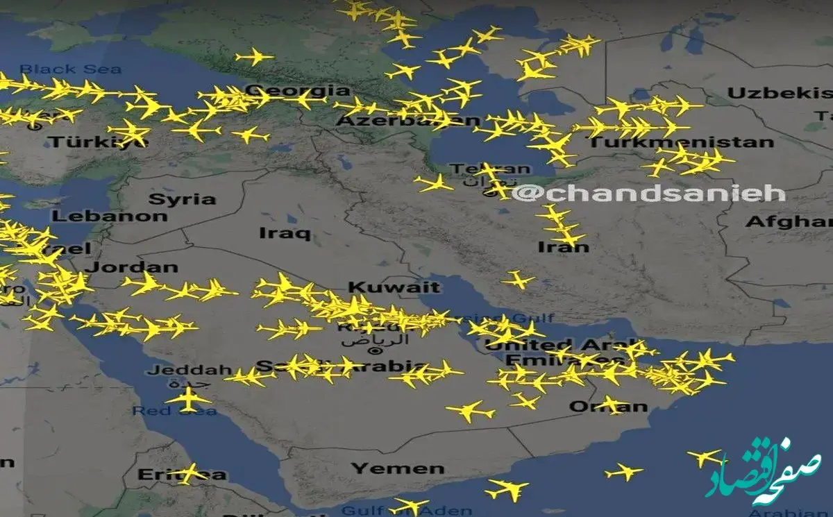 آسمان ایران، عراق و سوریه کلیر شد