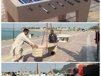 اجرا و نوسازی مبلمان شهری در منطقه آزاد چابهار