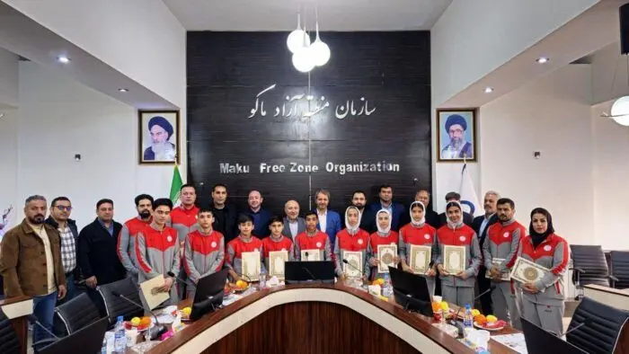 قهرمانی تیم ملی نونهالان جودو ایران در جام ترکیه و تجلیل در منطقه آزاد ماکو