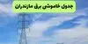 برنامه قطعی برق مازندران فردا سه شنبه ۱۰ شهریور اعلام شد + لینک