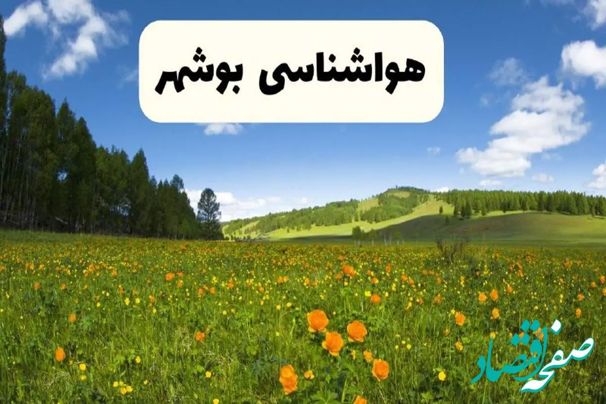 پیشبینی دقیق هواشناسی بوشهر فردا دوشنبه ۲۲ اردیبهشت ۱۴۰۴ | وضعیت آب و هوا بوشهر در ۲۴ ساعت آینده + هواشناسی شهرستان های بوشهر