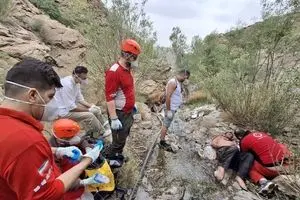 نجات معجزه آسای جوان گمشده در ارتفاعات آبعلی پس از ۷ روز سرما و گرسنگی