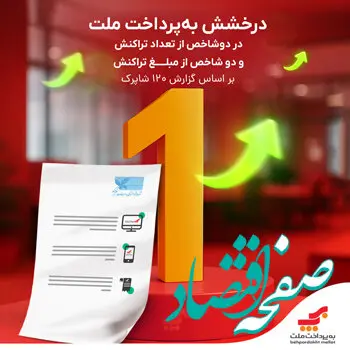 درخشش به‌پرداخت ملت در دو شاخص‌ از تعداد تراکنش و دو شاخص از مبلغ تراکنش بر اساس گزارش شاپرک