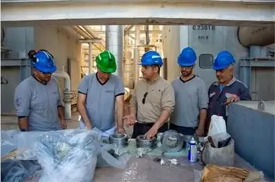 انجام تعمیرات اساسی تجهیزات هوای نواحی ۱ و ۲ شرکت فجر انرژی خلیج فارس