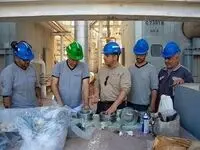 انجام تعمیرات اساسی تجهیزات هوای نواحی ۱ و ۲ شرکت فجر انرژی خلیج فارس