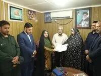 تجدید میثاق مدیرعامل سازمان منطقه آزاد چابهار با خانواده شهدا