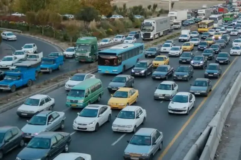 آخرین وضعیت ترافیکی جاده ها امروز دوشنبه ۲۱ تیر ۱۴۰۵