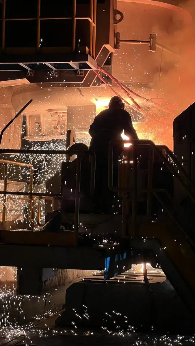 خط تولید فولادسازی شرکت فولاد شادگان با موفقیت وارد مدار شد