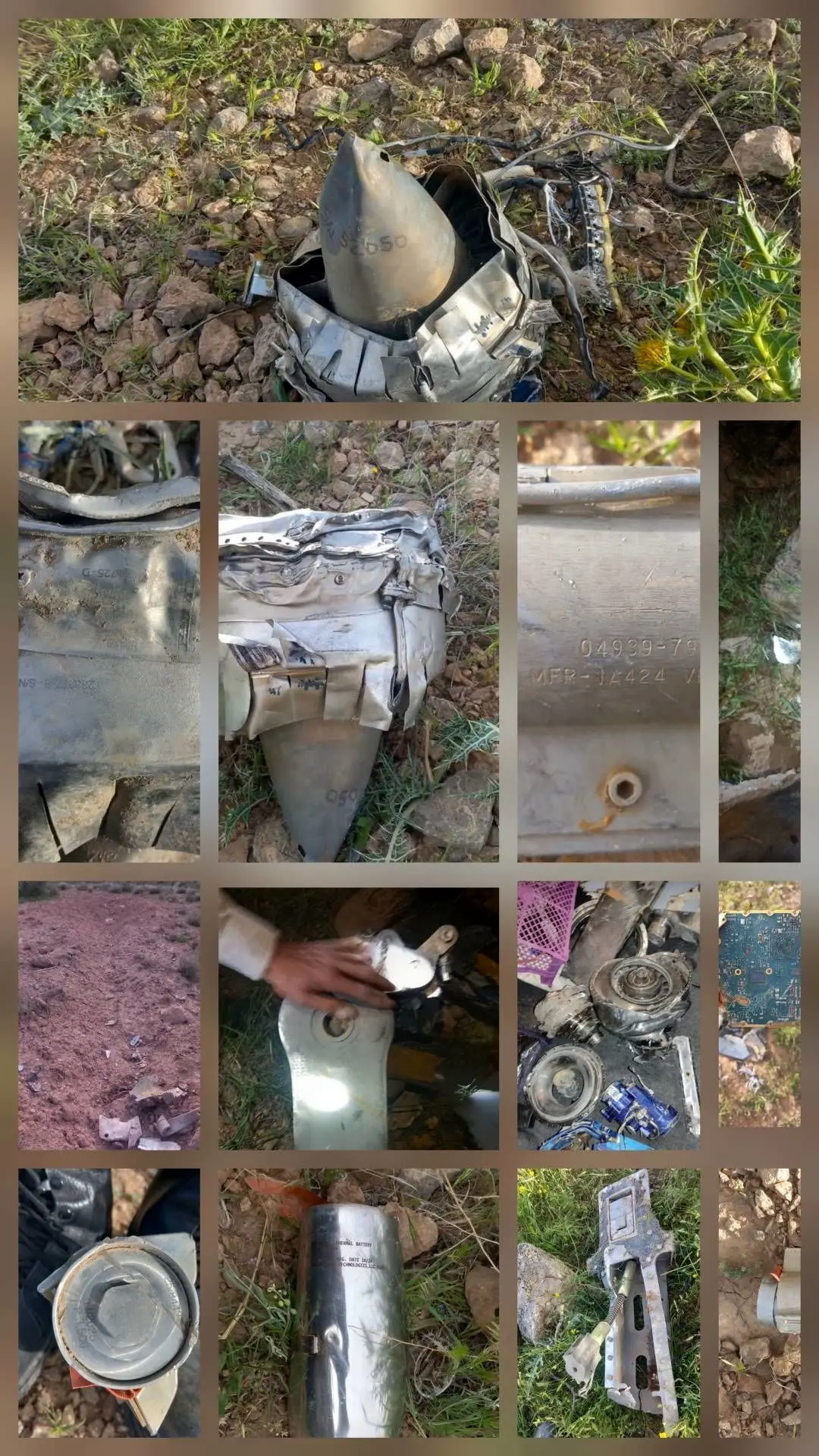 کشف لاشه پهباد دشمن در شهرستان بختگان