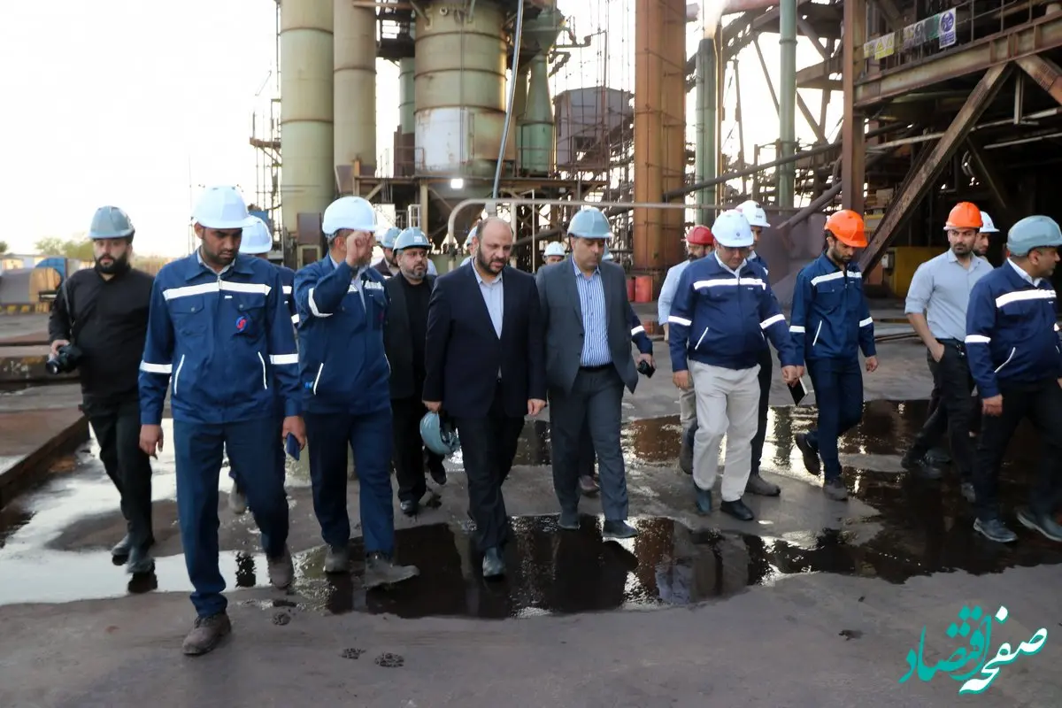  بازدید سرپرست صندوق بازنشستگی کشوری از کارخانه صبا فولاد خلیج فارس