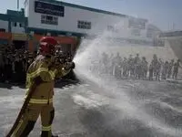 برگزاری برنامه بزرگداشت روز آتش‌نشانی و ایمنی در مجموعه مدارس پالایش نفت اصفهان