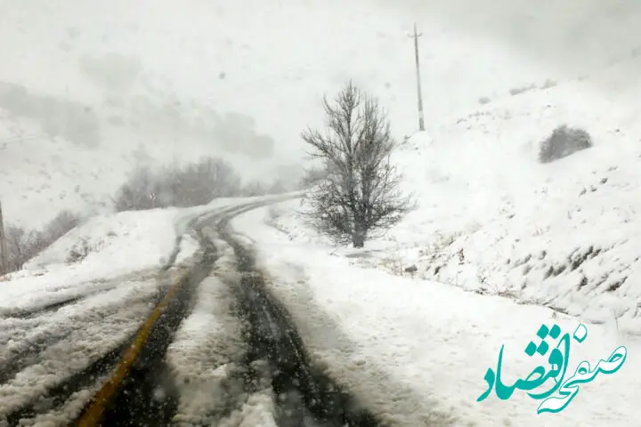 خبر فوری از آغاز بارش برف و باران در جاده های تهران 
