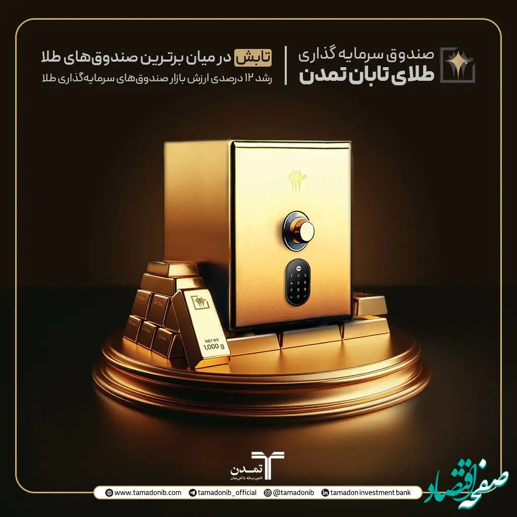 «تابش» در میان برترین صندوق‌های طلا