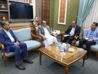 دیدار محسن حیدری مدیرکل هواشناسی استان سیستان و بلوچستان با محمد سعید اربابی رئیس هیات مدیره و مدیرعامل سازمان منطقه آزاد چابهار