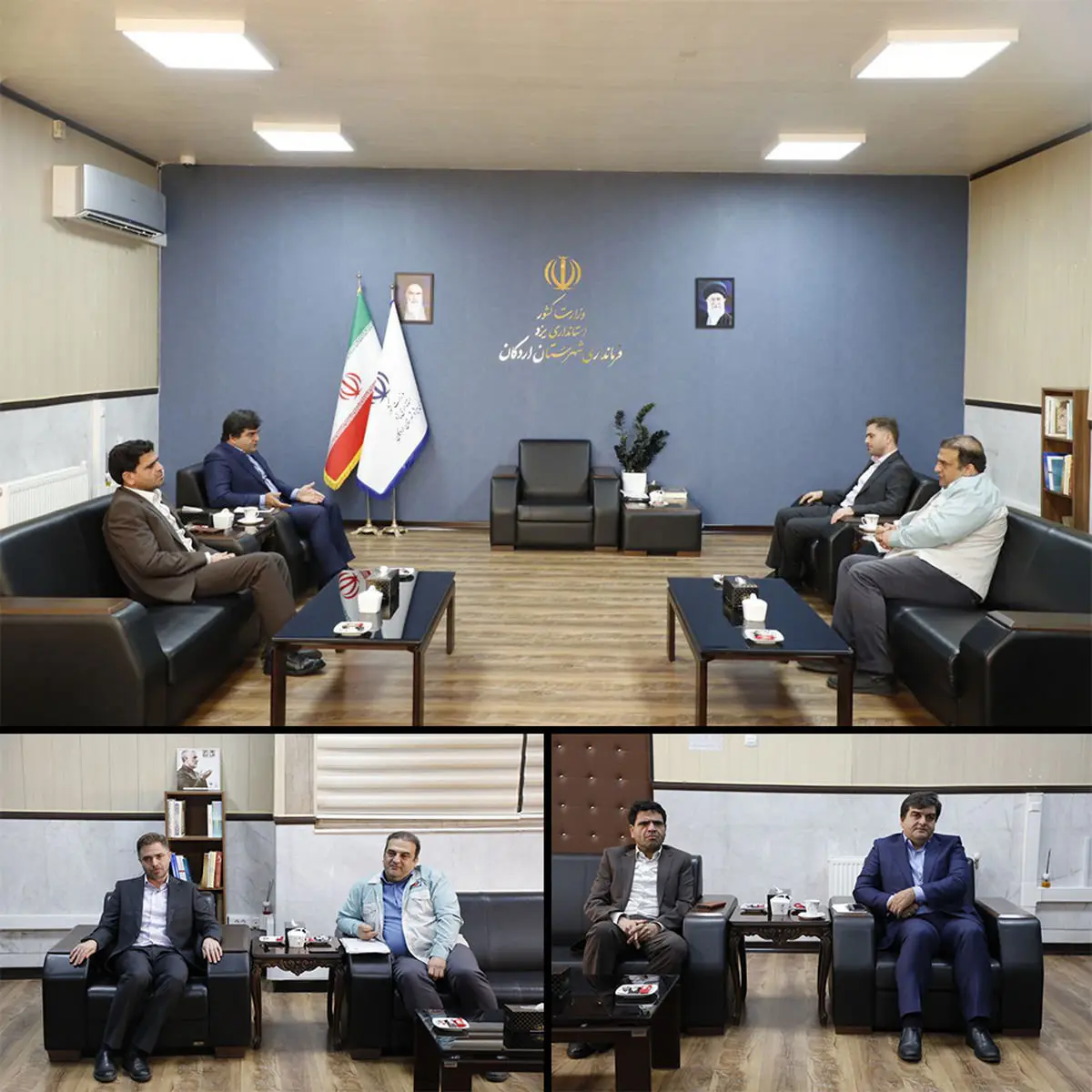 نشست مدیرعامل شرکت آهن و فولاد ارفع و فرماندار اردکان
