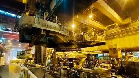 تعویض بیرینگ برج پاتیل گردان ماشین شماره ۲ ریختهگری فولاد مبارکه برای نخستین بار