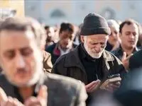 لحظاتی خاص از نماز عید فطر در حرم امام رضا + ویدئو