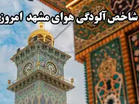 آلودگی هوا دوباره مهمان شهر مشهد/آخرین وضعیت شاخص آلودگی هوای مشهد امروز شنبه ۱۳ بهمن ۱۴۰۳