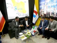 بازدید رئیس مرکز استراتژیک ریاست جمهوری از غرفه منطقه آزاد اروند