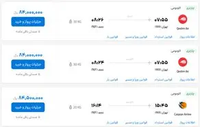 قیمت بلیط هواپیما تهران-نجف، امروز دوشنبه ۱۰ اردیبهشت ماه ۱۴۰۳ 