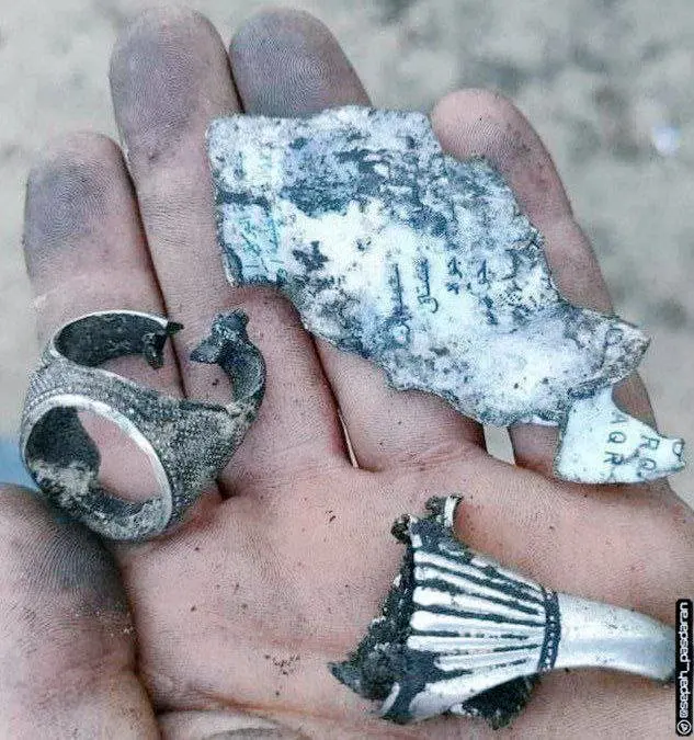 تصویری از انگشتر متلاشی شده سید حسن نصرالله در محل ترور