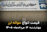 قیمت ارز حواله‌ای امروز چهارشنبه ۱۴ مرداد ۱۴۰۵؛ رشد نرخ حواله ارز در بازار