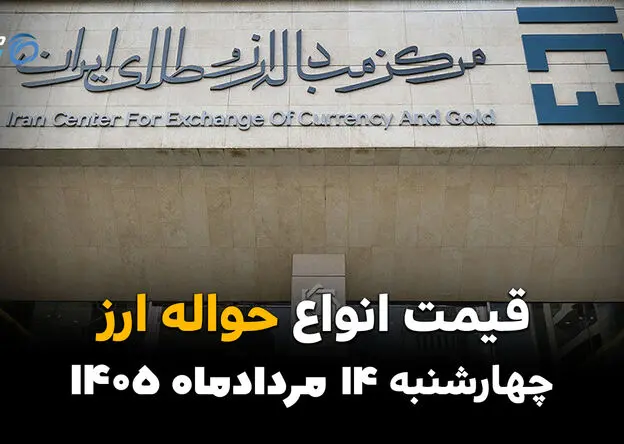 قیمت ارز حواله‌ای امروز چهارشنبه ۱۴ مرداد ۱۴۰۵؛ رشد نرخ حواله ارز در بازار