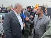 حضور پرشور مردم در راهپیمایی روز قدس بیانگر همدلی با ملت فلسطین است