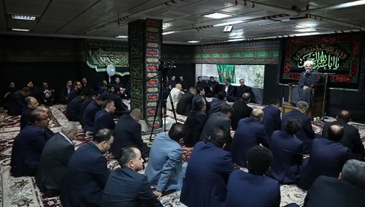 برگزاری آیین سوگواری اباعبدالله الحسین(ع) در بانک سینا