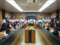 جشن تحویل سال‌ در شرکت مخازن سبز پتروشیمی عسلویه با حضور مهندس باتمانی مدیرعامل