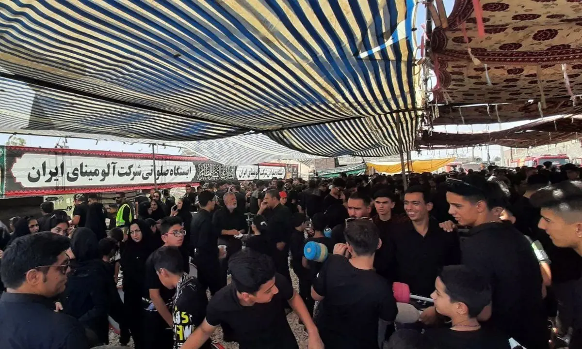 برپایی ایستگاه صلواتی توسط روابط عمومی و امور اجتماعی شرکت آلومینای ایران