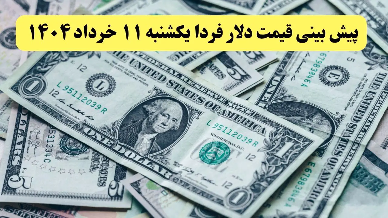 پیش بینی قیمت دلار فردا یکشنبه ۱۱ خرداد ۱۴۰۴ | دلار فردا پرواز می کند؟ / یورو صعود می کند؟ 