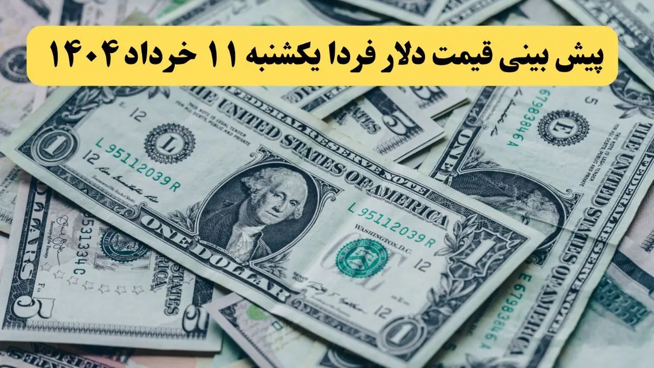 پیش بینی قیمت دلار فردا یکشنبه ۱۱ خرداد ۱۴۰۴ | دلار فردا پرواز می کند؟ / یورو صعود می کند؟ 