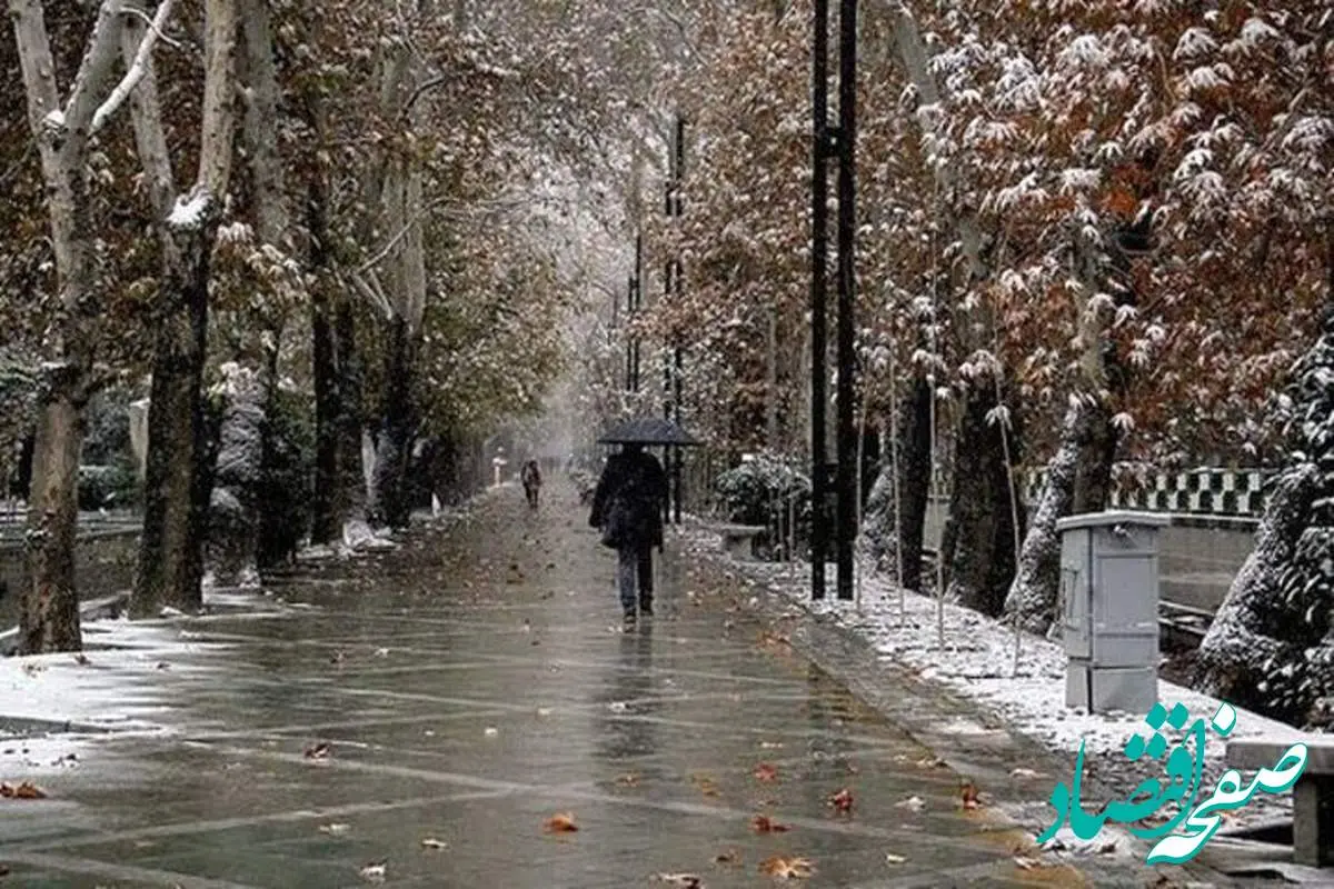 اولین برف پاییزی در ارتفاعات البرز و غرب کشور